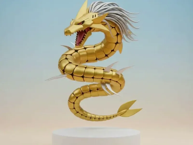 MetalSeadramon Digimon Creature Model