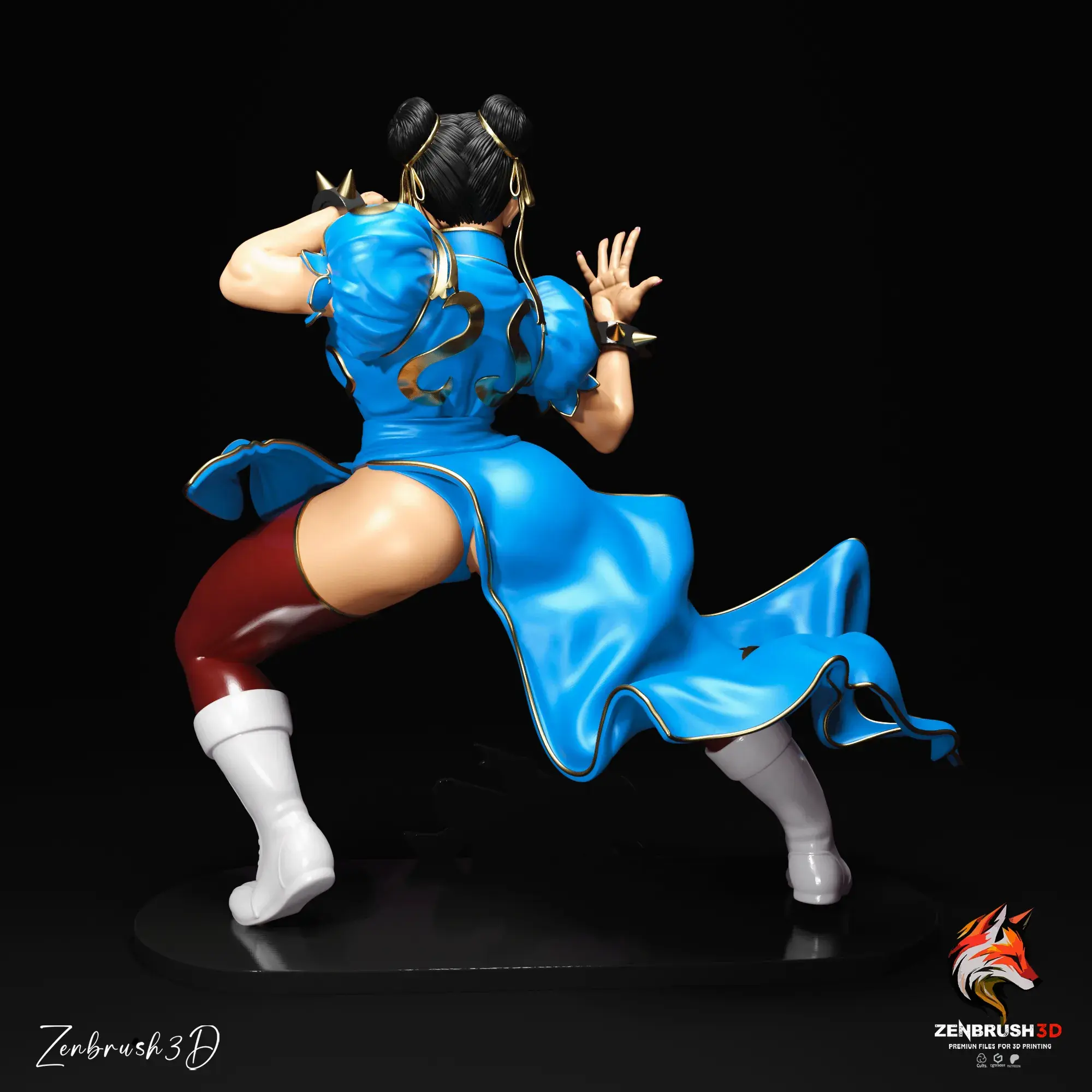CHUN-LI - STREET FIGHTER - NUDE + IMPRESSÃO 3D NFSW