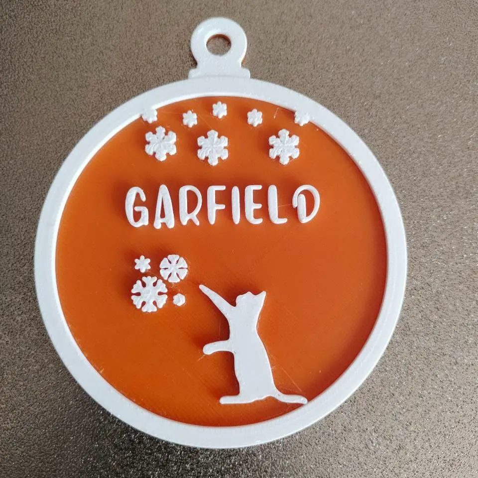 Christmas Ball (Cat) Editable