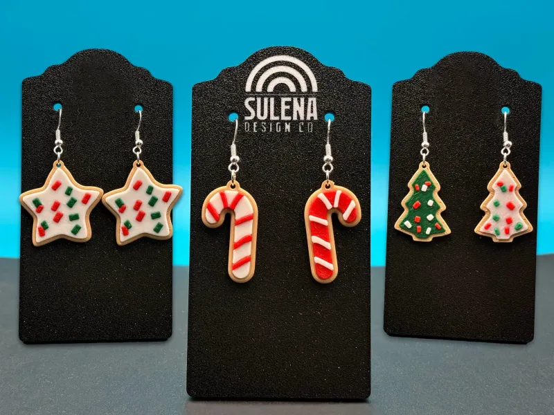 Christmas Sugar Cookie Earrings! 5 Styles!