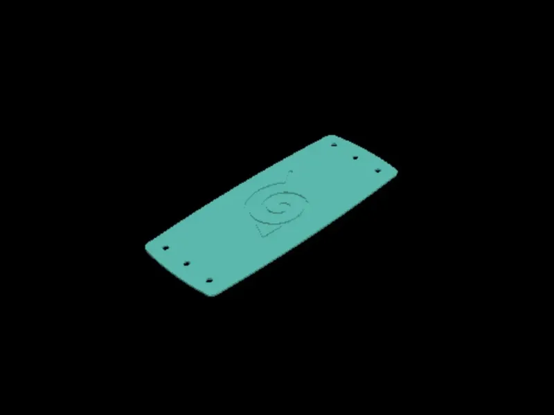 🍃 Leaf Village Headband – Naruto STL File