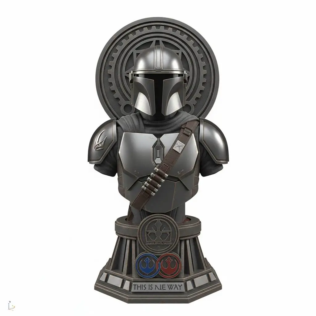 the mandalorian cool bust