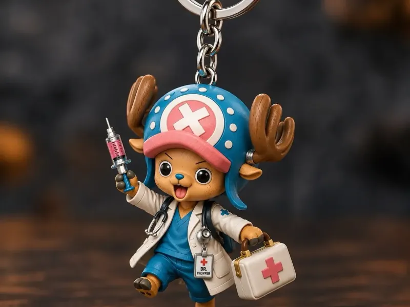 Chopper Doctor Keychain – One Piece 🩺🦌