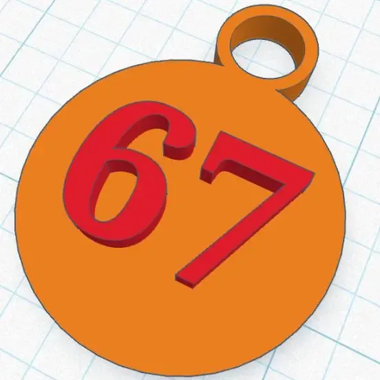 67 keychain
