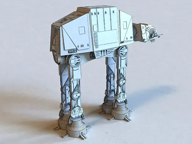 AT-AT Walker Star Wars Modèle 3D