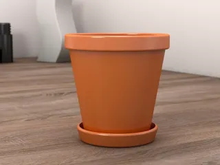 Classic Terracotta-Style Planter & Drip Tray