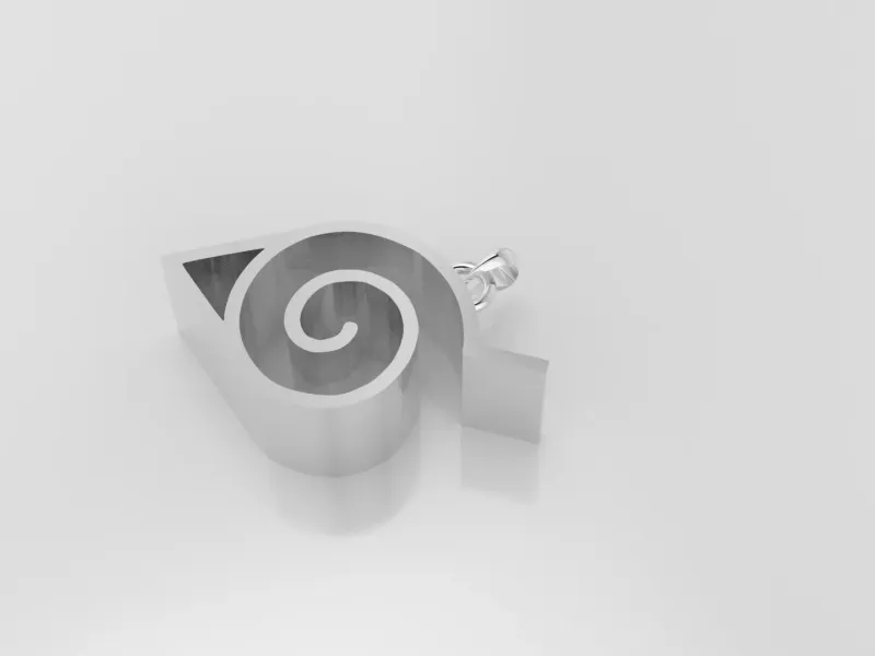 Konoha leaf pendant   Naruto
