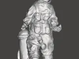 boy beside fire hydrant statue-1