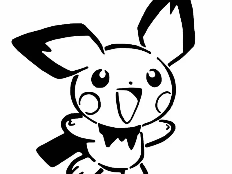 Pichu stencil 2