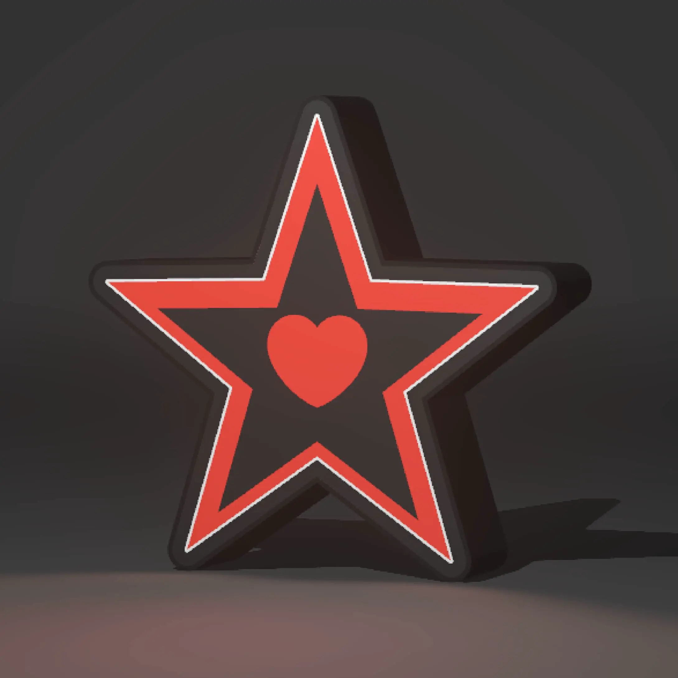 Lightbox Heart Star