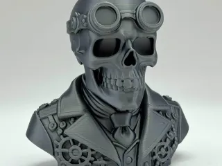 Steampunk Skeleton Bust