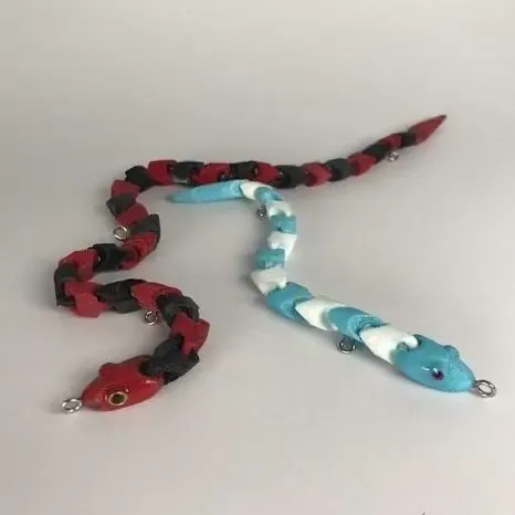 Articulated Snake Fishing Lure 3D Model – STL & 3MF Files