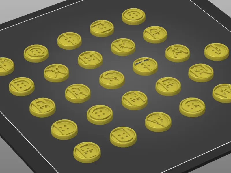 English Alphabet Clothes Buttons