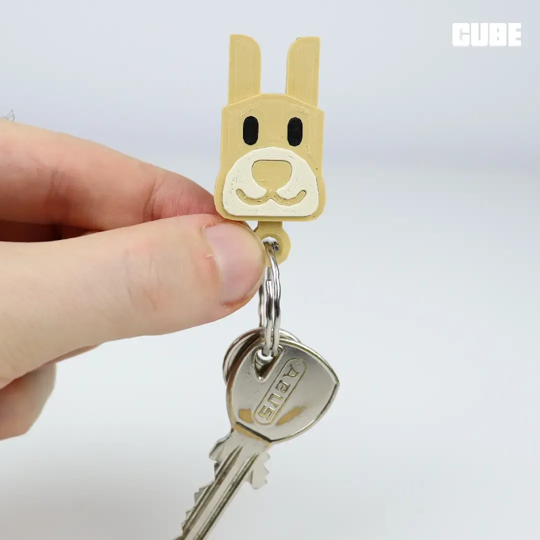 PRINT-IN-PLACE DOGGY KEYCHAIN