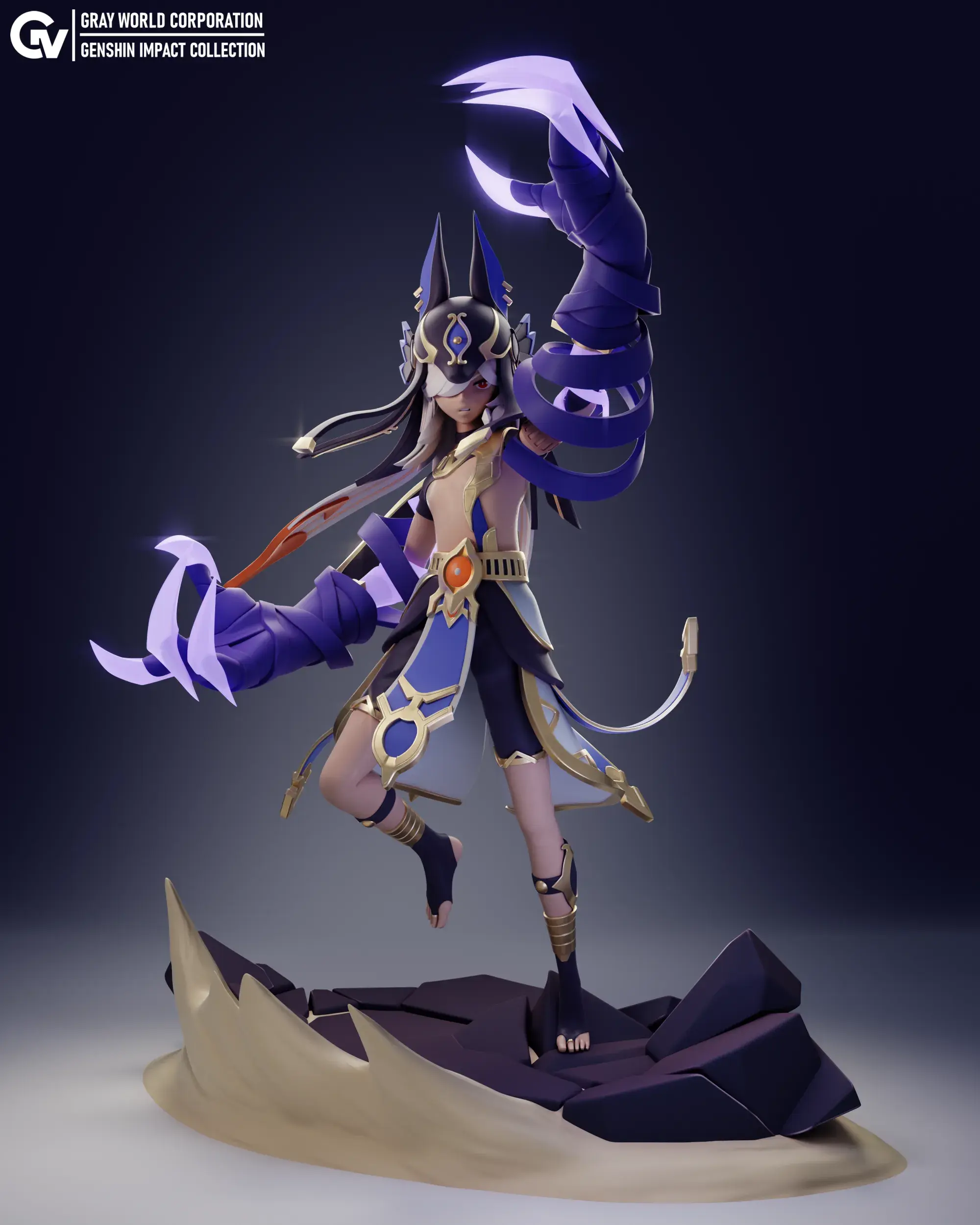 Cyno Reference Characters & Creatures STL Download - Cyno 4 | Genshin Impactby Gray ...