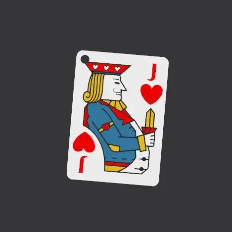 Chaveiro Valete de Copas