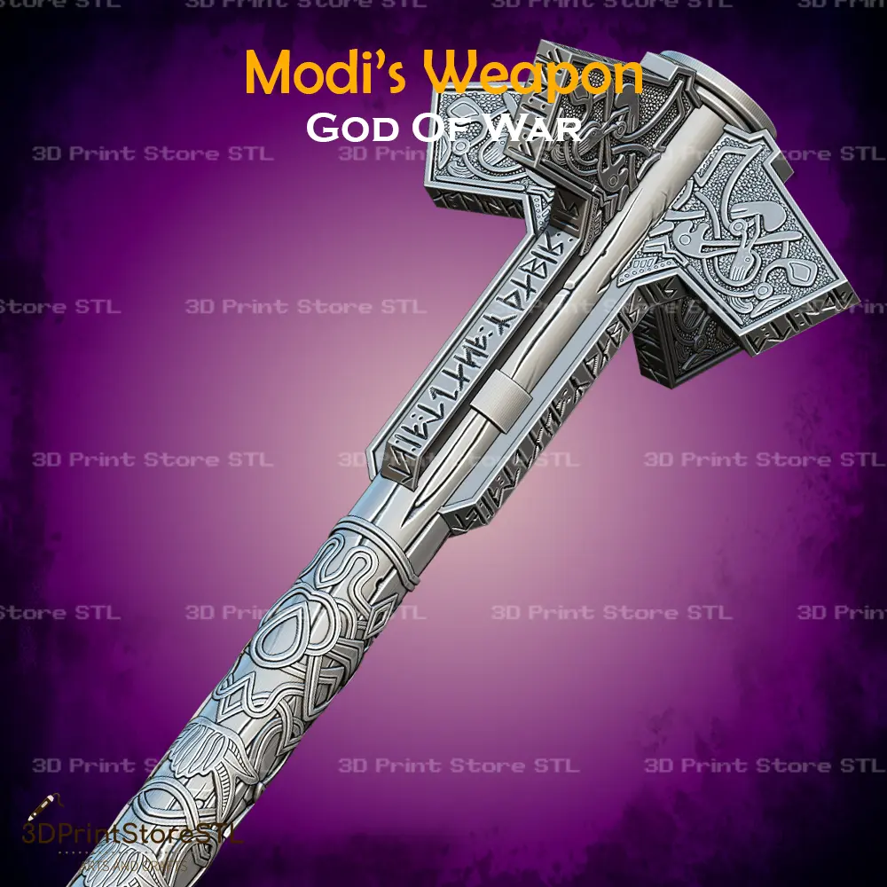 Modi Weapon Cosplay God of War - STL File