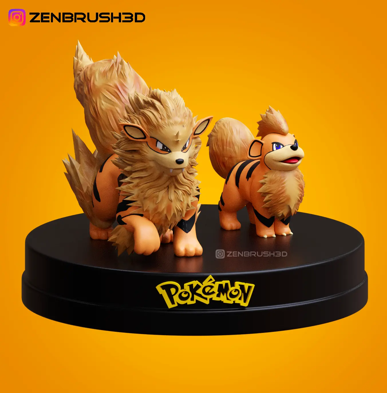 EVOLUZIONE DI GROWLITHE E ARCANINE - STAMPA 3D DI POKEMON
