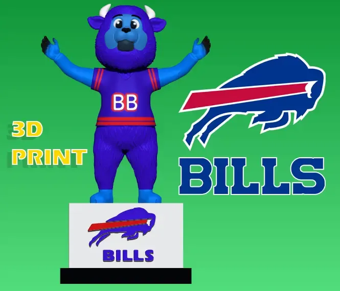 NFL - BUFFALO BILLS FOOTBALL MASCOT STATUE