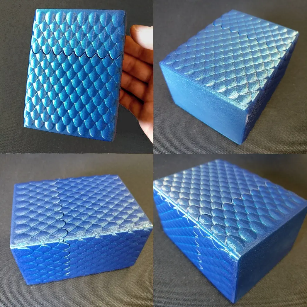 Deck box with Dragonscales for Magic the gathering or storag