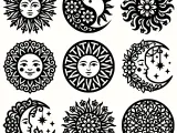 Sun & Moon Celestial Trivets – 9 Boho Laser Cut Coasters-1