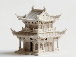 古风建筑小亭