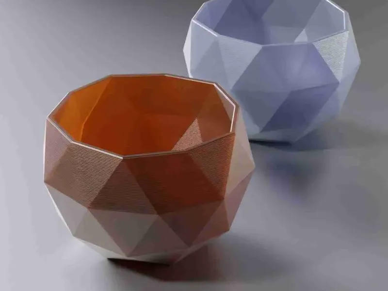 Vase 0017 Icosphere planter vase