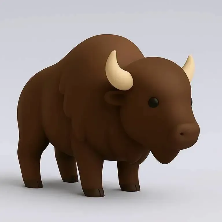 cute bison