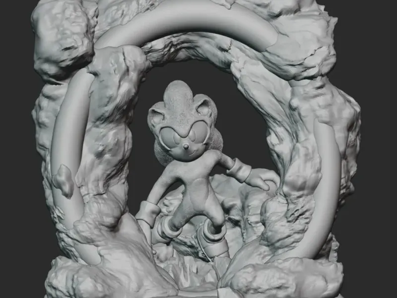 Sonic: Yazdırılabilir 3D Kirpi Sonic Modeli