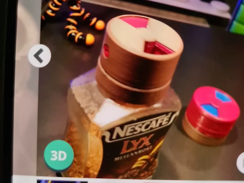Coffee Dispenser Nescafe Glass Bottle