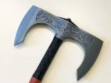 Realistic double-bladed Viking axe-2