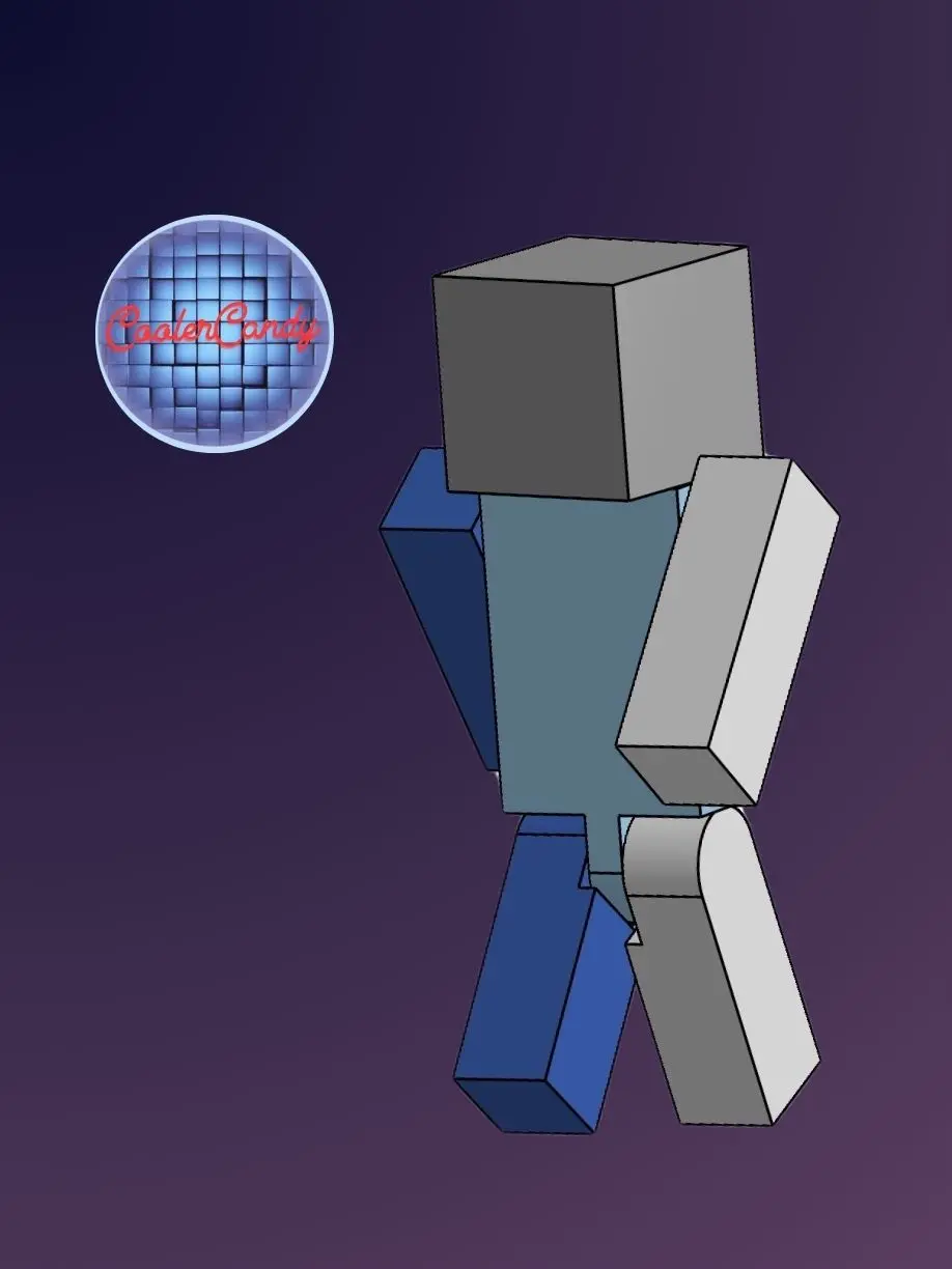 eklemli Minecraft figürü