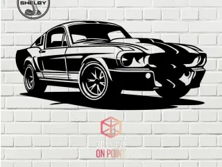 SHELBY MUSTANG VINTAGE - 2D WALL ART #2
