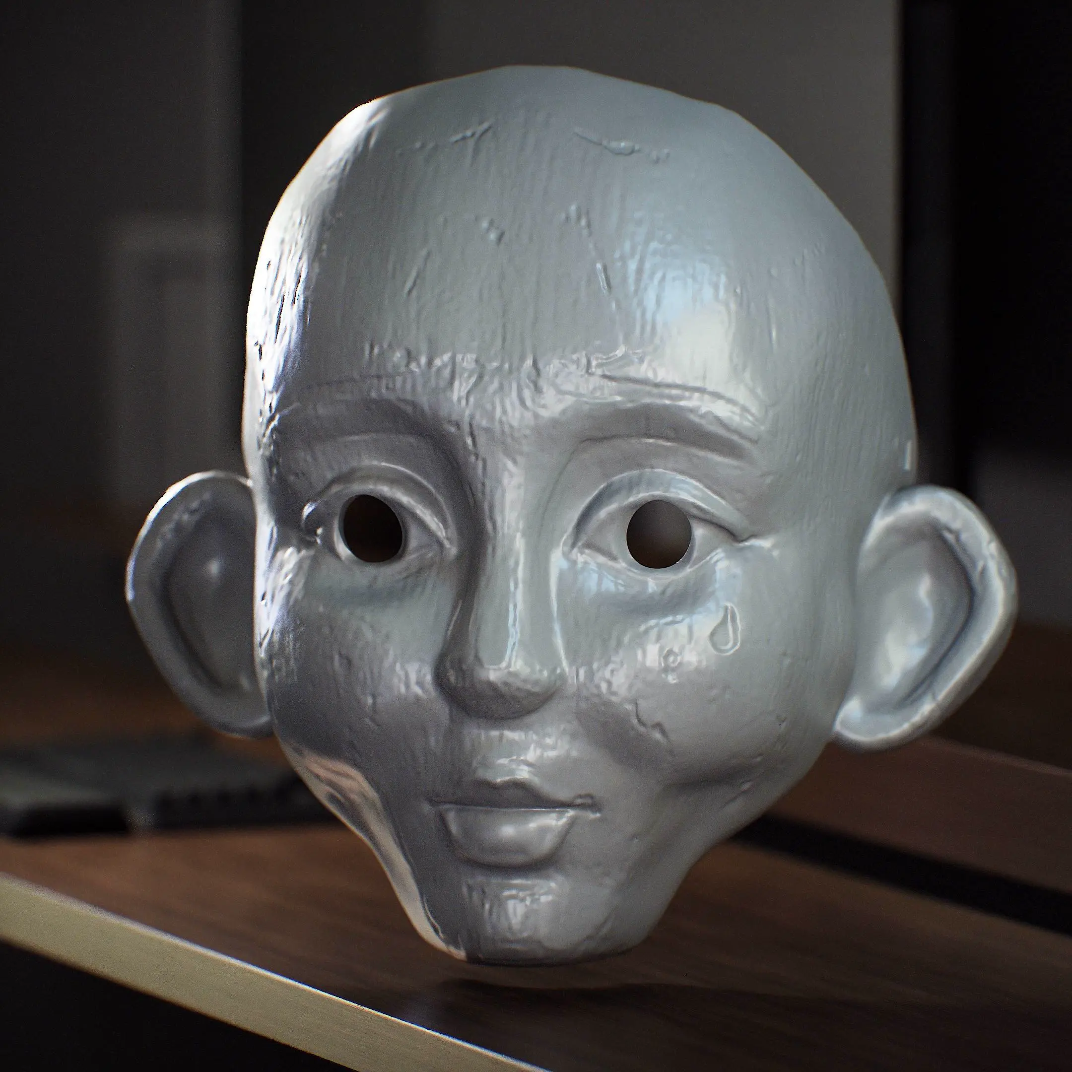 Mime Model Cosplay STL Download - Mime Mask Cosplay from Clair Obscur Expedition ...