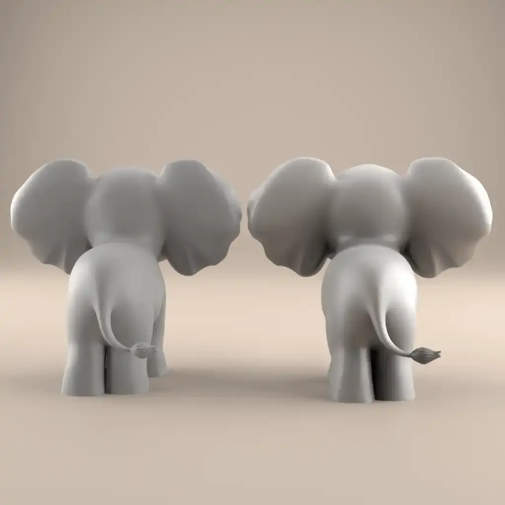 Other STL Download - Cute 3D Elephant STL File for Fun Decorby HIve