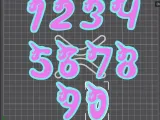 Chiffre zéro 0 licorne-2