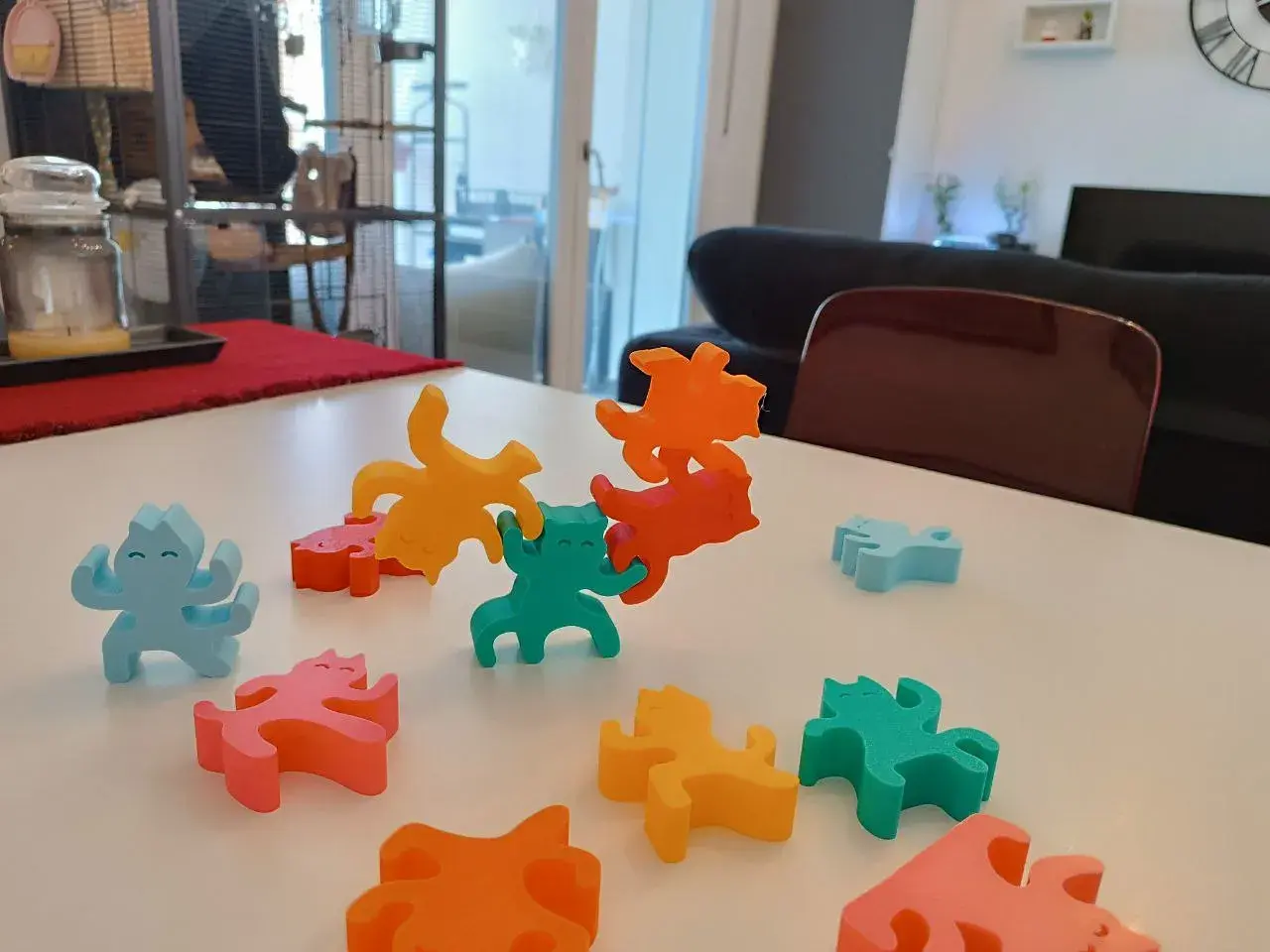 Ninja Cats Stacking Balance Game