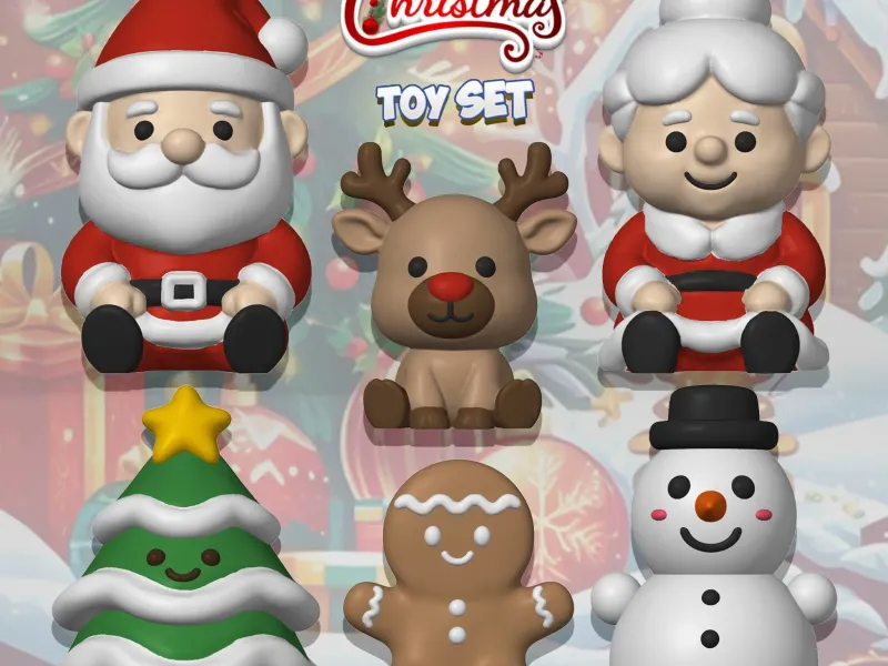 Buy 5 Get 1 FREE! - Christmas Santa Family