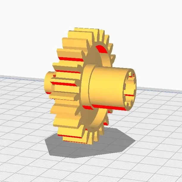 Gearbox gear #4 for the Scarlett SC-MG45S73 meat grinder