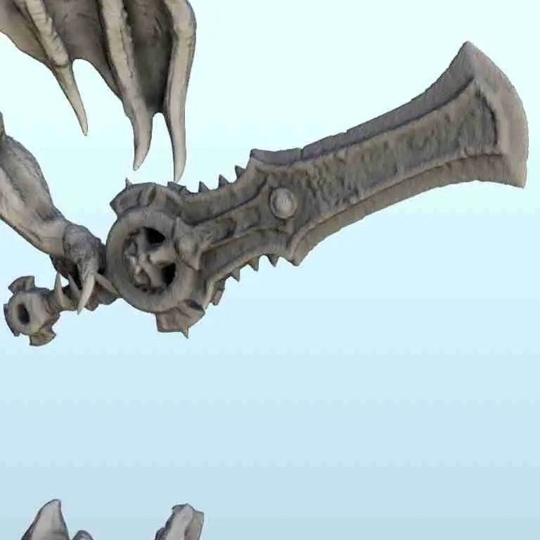Geflügelter Dämonenlord mit Hörnern - Figur Dark Miniatures Warham
