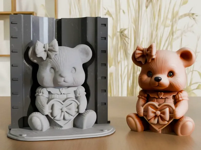 Stampo in silicone a forma di orso per San Valentino