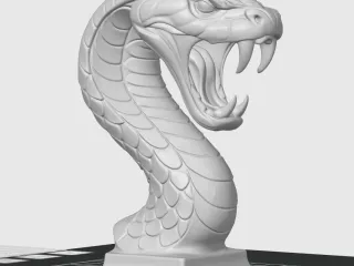 Viper Bust Model