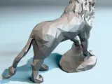 Low Poly Lion-2