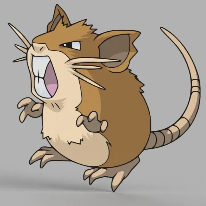 Raticate Wall Art