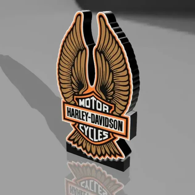 Harley-Davidson Wings Man Cave / Bar Light
