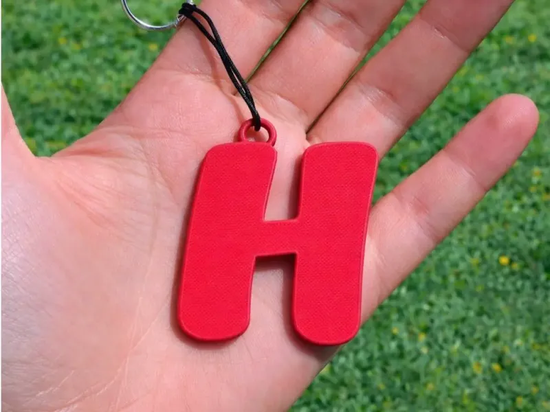 Initial H Keychain