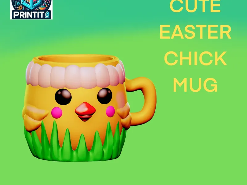 Cute EASTER chick mug final