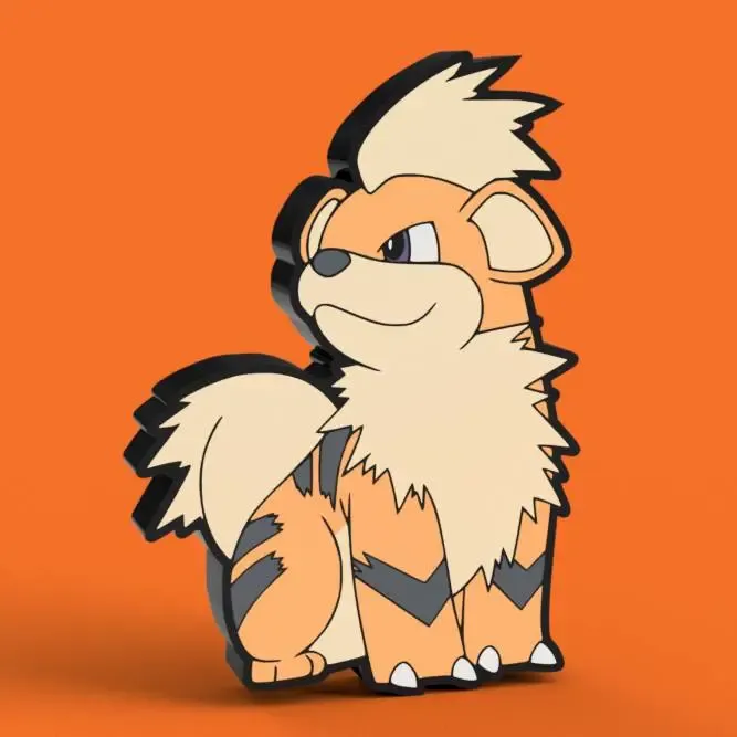 Caja de luz de Growlithe