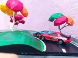 Low Poly Drift Diorama - 1/48 Scale Car Display Base-7