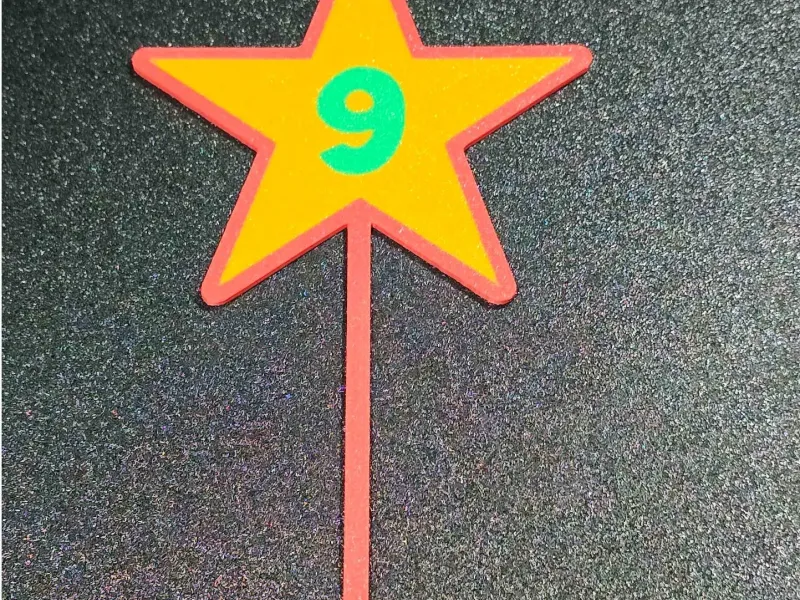 Decoração de Bolo Estrela N9